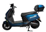 Електроскутер Corso «GRANDE» GR-604047, двигун 2000W, акумулятор 72V 35Ah графеновий, синій, колеса 12" + 1 ящик. акум фото westvelo.com
