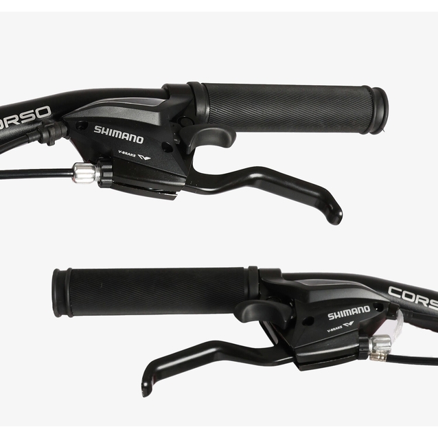 Велосипед 26 AL Corso «KORD» KD-13840 алюміній 13", (к-т SHIMANO) біло-чорно-червоний фото westvelo.com