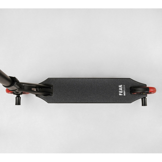 Самокат трюковий Best Scooter «FEAR» МТ-50599 чорно-червоний, SCS-система, пеги, AL диск та дека, колеса PU Ø115mm, ширина керма - 58 см фото westvelo.com