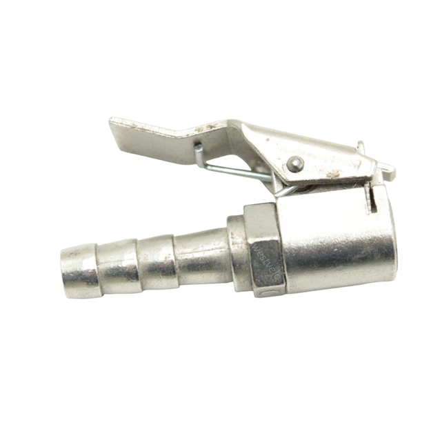 Наконечник-прищепка шланга насоса латунь з клапаном фото westvelo.com