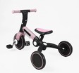 Дитячий велосипед 3-х колісний EVA (піна) Best Trike колеса 8-6, BS-11402 рожевий, нейлонова рама, рама та задні колеса -складні, підсвічування, кошик фото westvelo.com