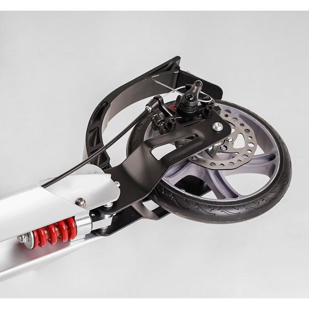 Самокат дитячий 2-х колісний, PU Best Scooter «FACTOR» BS-81766 срібний, Ø200mm, AL, 2 амортизатора, фляготримач фото westvelo.com