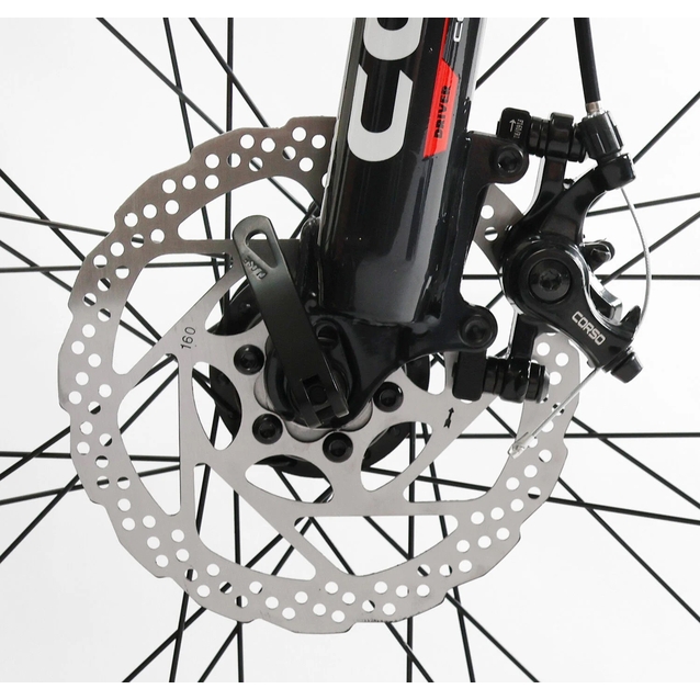 Велосипед 26 AL Corso «BLADE» BD-26188 алюміній 13", (к-т SHIMANO) чорно-червоний фото westvelo.com