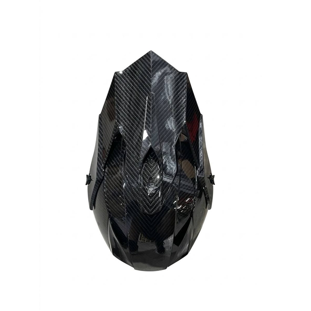 Шолом, закритий крос/ендуро (XXL) АТV Forsage Rider 033-1 чорний глянець з дашком + окуляри фото westvelo.com