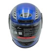Мото шолом, закритий "CNJM" YELE, інтеграл, синій глянець з чорно-сірим малюнком, з коміром фото westvelo.com
