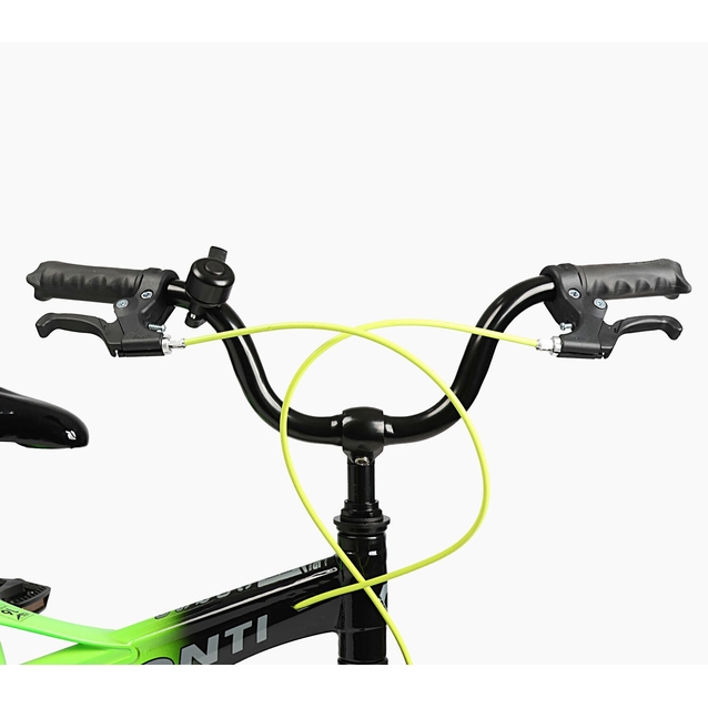 Дитячий велосипед 16 MG Corso «MONTI» MT-16500, магнієва рама, чорно-салатовий фото westvelo.com