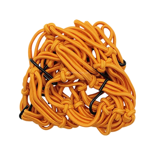 Стяжка (сітка-павук) "KOMATCU" з гачками на багажник, жовта фото westvelo.com