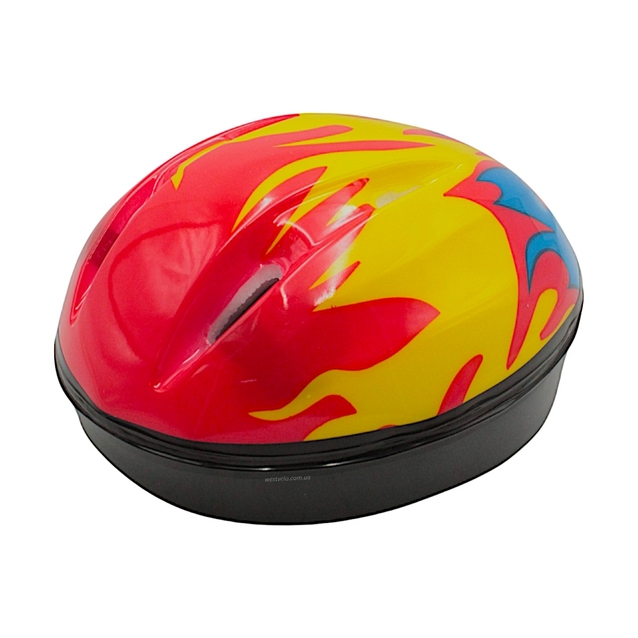 Вело шолом "TK Sport" 606 (55см) червоний "Полум'я" фото westvelo.com