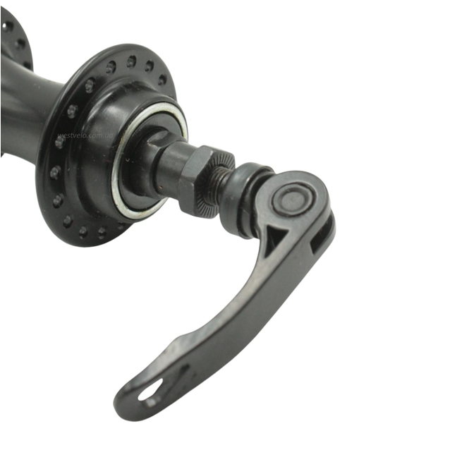 Втулка мтв задня, алюмінієва з ексцентриком, чорна фото westvelo.com