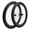 Колеса 24 перед+зад, обід 2-ний чорний, втулка Falcon + к-т.+ камери і шиповані покришки 24-2.125 фото westvelo.com