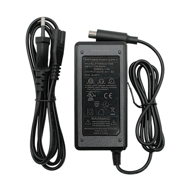 Зарядний пристрій (42V 2Ah) SLS-4202, грубий вихід, для Li-ion акумуляторів, для електросамоката фото westvelo.com