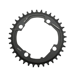 Зірка шатунів передня накладна AL CROSSER чорна на 36 T (104 BCD) (NARROW WIDE)