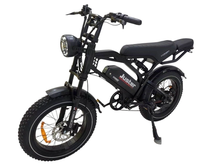 Електрофетбайк 20 ST Corso «JUSTER» J-40524 сталь, двигун 500W, акумулятор 48V 15Ah літієвий, (к-т SHIMANO) чорний