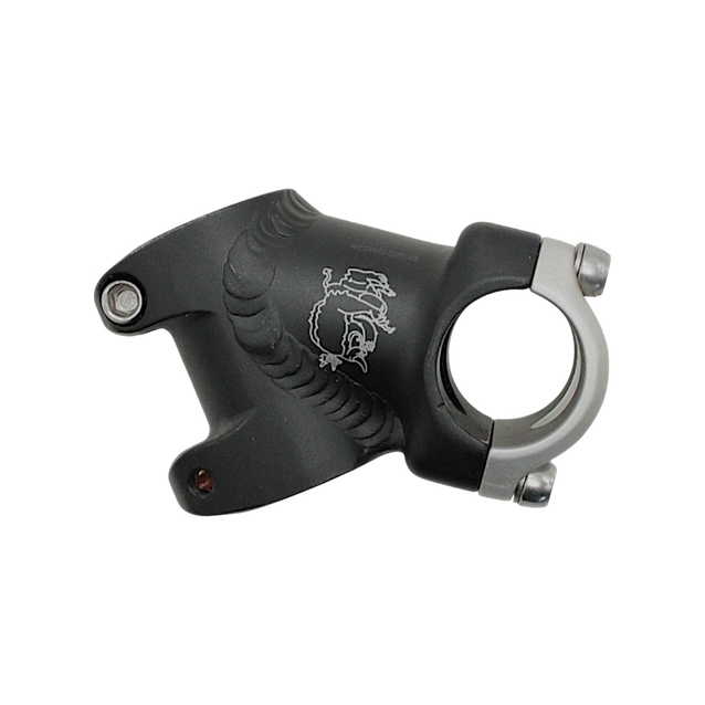 Винос руля на безрізьбову вилку AL. Combat L-45мм 1/8 Ø28.6-Ø25.4 чорно-сірий фото westvelo.com