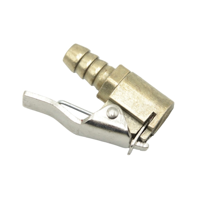 Наконечник-прищепка шланга насоса латунь без клапана фото westvelo.com