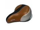 Сідло на пружинах подвійних AGILETTE E-82Е широке чорно-коричневе фото westvelo.com