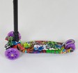 Самокат дитячий 3-х колісний, Best Scooter «MAXI» 2464 / 779-1390 фіолетовий, колеса PU Ø120mm/80mm зі світлом, пластмасовий, трубка керма алюмінієва фото westvelo.com