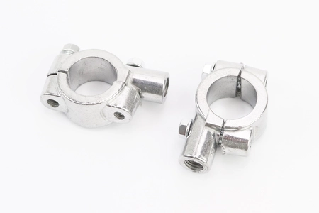 Кріплення для мото дзеркал на кермо M10. AL. нікельний