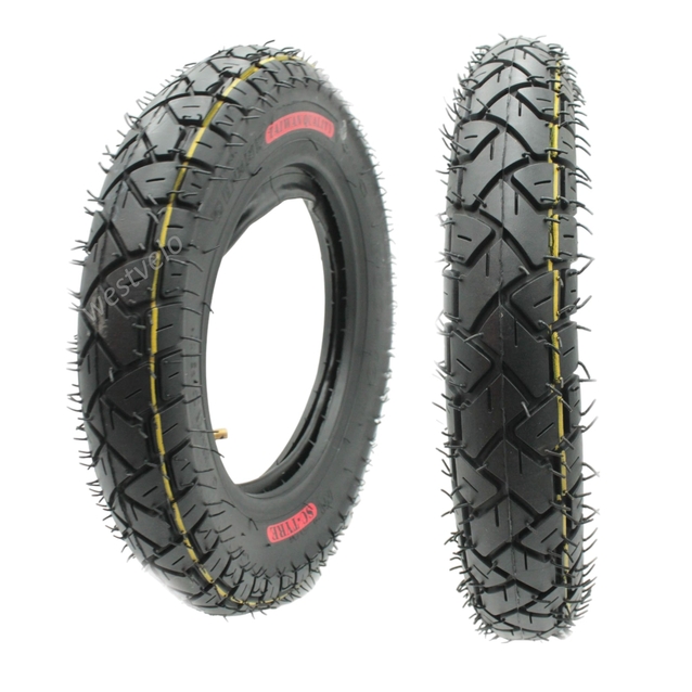 Покришка "10" 3.00-10 SC-TYRE (124) TT шипована + камера