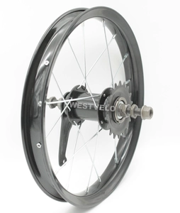 Колесо 14 зад обід чорний, втулка Falcon (чорна) + к-т