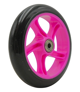 Колесо самоката "Best Scooter" WH-7208 Ø145мм, поліуретан, рожевий