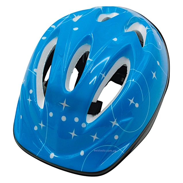 Вело шолом "TK Sport" 455 синій з зірками фото westvelo.com