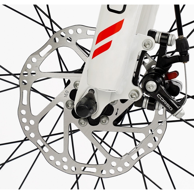 Велосипед 24 ST Corso «GENESIS» G-24604 сталь 11", (к-т Saiguan) червоно-білий фото westvelo.com