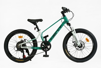 Велосипед 20 MG Corso «NEXT» NX-20426 магній 11.5", (к-т SHIMANO) , м'ятно-білий