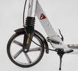 Самокат дитячий 2-х колісний, PU Best Scooter «FACTOR» BS-81766 срібний, Ø200mm, AL, 2 амортизатора, фляготримач фото westvelo.com