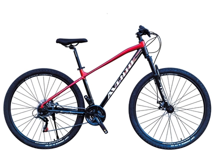 Велосипед 29 AL Corso «AVENTO» AT-73117 алюміній 17", (к-т SHIMANO) чорно-червоний