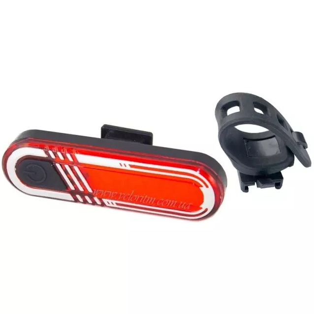 Мигалка usb зад. косі полоси, червона фото westvelo.com