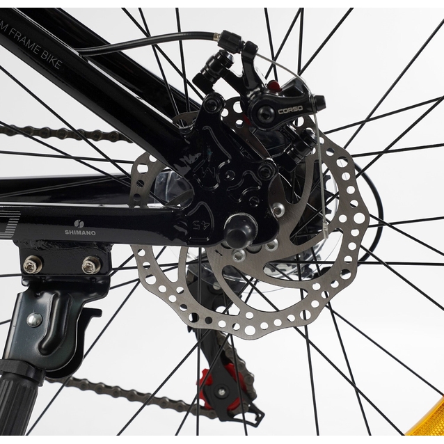 Велосипед 26 AL Corso «NEXT» NX-26368 алюміній 15", (к-т SHIMANO) чорно-рожевий фото westvelo.com