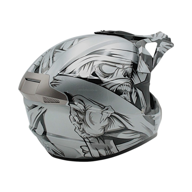 Шолом, закритий крос/ендуро (XL) IBK 126, сірий фото westvelo.com