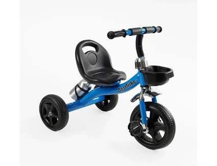Дитячий велосипед 3-х колісний EVA (піна) Best Trike колеса 10-8, BS-11620 синій, сталева рама, кошик, бутилочка