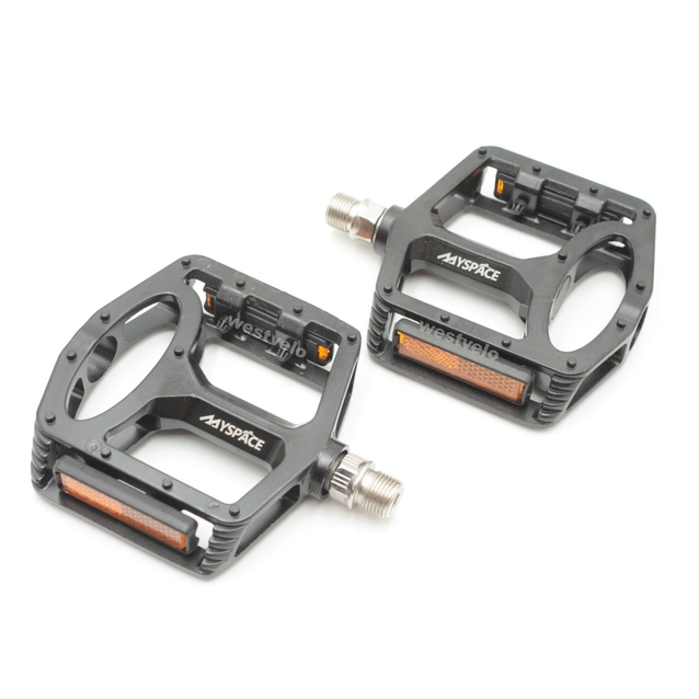 Педалі алюміній MYSPACE, чорні фото westvelo.com