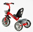 Дитячий велосипед 3-х колісний EVA (піна) Best Trike колеса 12-10, BS-23044 червоно-сірий, сталева рама, фара з музикою та світлом, 1 пісня українською та 2 англійською, 2 кошики фото westvelo.com