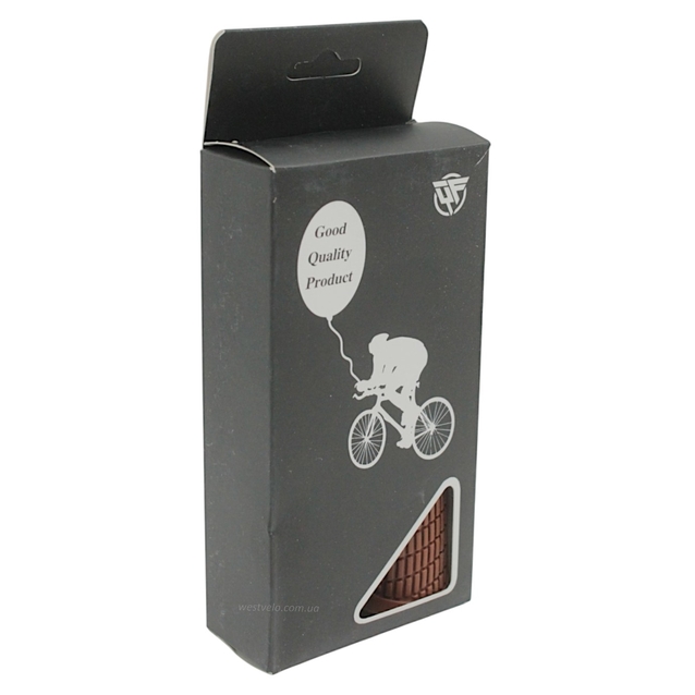 Гріпси ергономічні коричневі з замком чорним L-132 фото westvelo.com