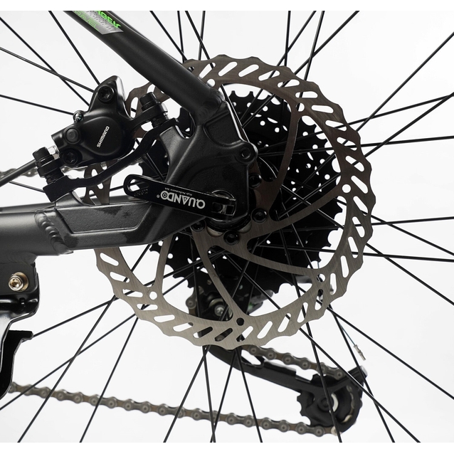 Велосипед 29 AL Corso «CYBER» CB-29657 алюміній 19", (к-т SHIMANO) графітово-зелений фото westvelo.com