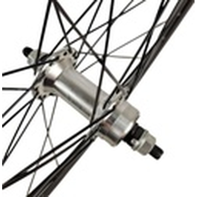 Колесо 28-29 перед, обід 2-ний чорний, втулка AL. на промах, диск різьба, чорна спиця (без назви) фото westvelo.com