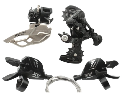 Групсет 2+12 шв. LTWOO АX (монетки+передній перемикач+задній перемикач)