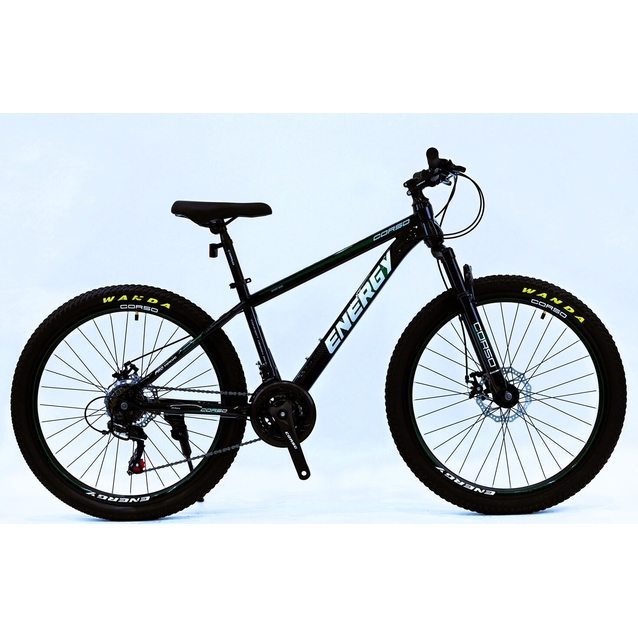 Велосипед 26 ST Corso «ENERGY» EN-26166 сталь 15", (к-т SHIMANO) чорно-зелений фото westvelo.com