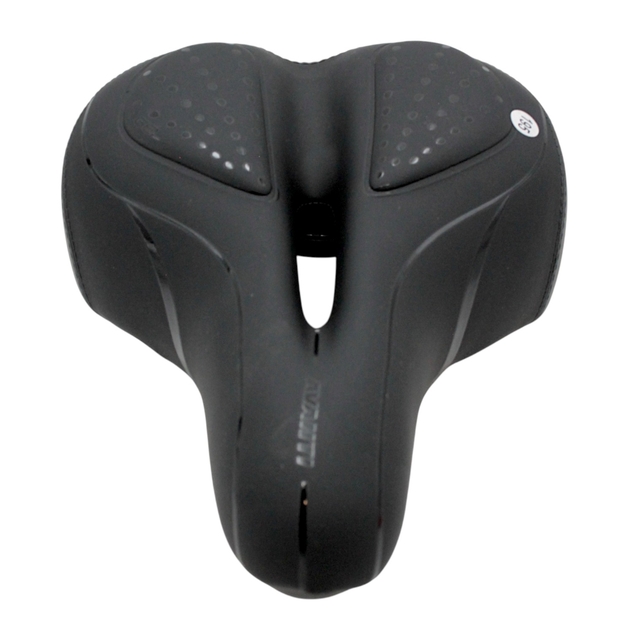 Сідло на демпферах з отвором AVANTI № 189 GEL, чорне з крапками фото westvelo.com