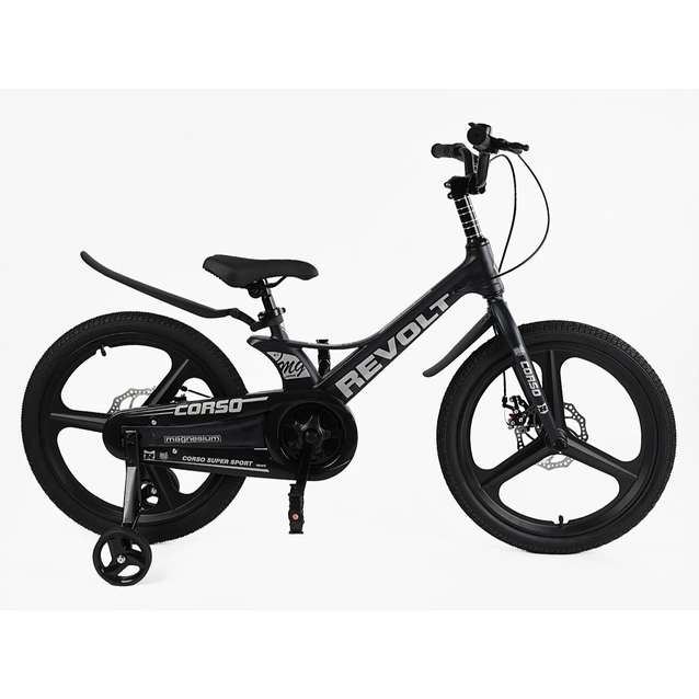 Дитячий велосипед 20 MG Corso «REVOLT» MG-20346 магнієва рама, чорний фото westvelo.com