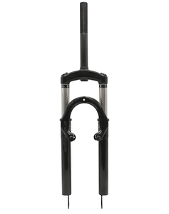Вилка 24 аморт. різьб, чорна, з кріпленням V-brake + disk,Ø25.4мм шток L-210mm р.з L-100mm