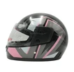 Мото шолом, закритий (XS 53-54) F2,чорно-рожевий глянець (825-1) фото westvelo.com