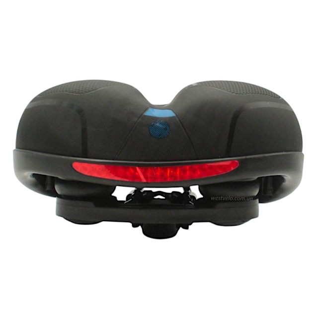 Сідло на демпферах з отвором AVANTI №188 (41,82) RECOVERY м'яке з катафотом фото westvelo.com