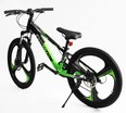 Велосипед 24 AL Corso «EVOLUTION» EV-24203 алюміній 11", (к-т SHIMANO) чорно-салатовий фото westvelo.com