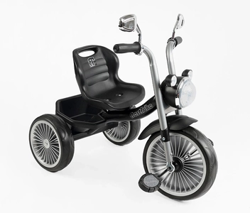 Дитячий велосипед 3-х колісний EVA (піна) Best Trike колеса 10-8, BS-67800 чорний, сталева рама, УКР. ОЗВУЧУВАННЯ, кошик