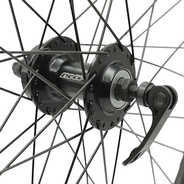 Колесо 28-29 перед, обід 2-ний чорний, втулка AL. NECO MS31F, диск 6 болтів,ексцентрик,чорна спиця фото westvelo.com
