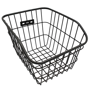 Кошик металевий на багажник чорний (267)